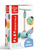 HAPE Trotineta pentru copii Glide Kick Scooter turcoaz cu ghidon reglabil si roti luminoase
