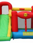 Happy Hop Saltea gonflabil Play Center 6 in 1 cu spaiu de crat loc de joac cu bile co de baschet si tunel