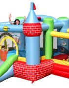 Happy Hop Saltea gonflabila Castel cu loc de joaca cu bile