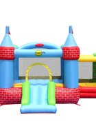 Happy Hop Saltea gonflabila Castel cu loc de joaca cu bile