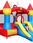 Happy Hop Saltea gonflabila Castel cu loc pentru sarit si tobogan
