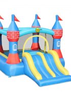 Happy Hop Saltea gonflabila Castel cu tobogan dublu si loc pentru sarituri