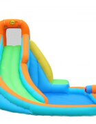 Happy Hop Saltea gonflabila cu piscina tun cu apa tobogan si loc de catarat