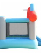 Happy Hop Saltea gonflabila Fun House cu tobogan loc pentru sarituri si cos de baschet
