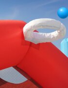 Happy Hop Saltea gonflabila Fun House cu tobogan loc pentru sarituri si cos de baschet