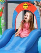 Happy Hop Saltea gonflabila Fun House cu tobogan loc pentru sarituri si cos de baschet