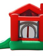 Happy Hop Saltea gonflabila Happy House cu loc de joaca cu bile tobogan si spatiu pentru sarituri