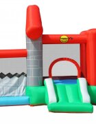 Happy Hop Saltea gonflabila Happy House cu loc de joaca cu bile tobogan si spatiu pentru sarituri