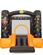Happy Hop Saltea gonflabila interactiva Kidz Rock cu loc pentru sarituri tobogan si 6 paduri cu lumini si sunete