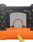 Happy Hop Saltea gonflabila interactiva Kidz Rock cu loc pentru sarituri tobogan si 6 paduri cu lumini si sunete