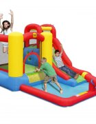 Happy Hop Saltea gonflabila JumpSplash cu piscina tun cu apa tobogan si spatiu de catarat