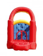 Happy Hop Saltea gonflabila Mega Slide cu doua tobogane spatiu de catarat tunel si loc pentru sarituri