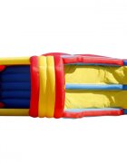 Happy Hop Saltea gonflabila Mega Slide cu doua tobogane spatiu de catarat tunel si loc pentru sarituri