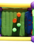 Happy Hop Saltea gonflabila Obstacle Course cu spatiu de catarat doua tobogane loc pentru sarit si doua tunele