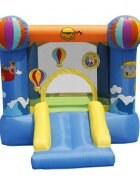 Happy Hop Saltea gonflabila Party Clouds cu loc pentru sarituri si tobogan