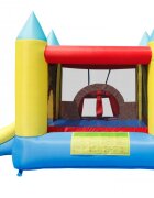 Happy Hop Saltea gonflabila Play Center 4 in 1 cu tobogan loc de joaca cu bile si cos de baschet