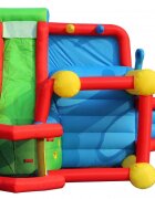 Happy Hop Saltea gonflabila Play Center 7 in 1 cu doua tobogane spatiu de catarat loc pentru sarituri si loc de joaca cu bile
