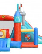 Happy Hop Saltea gonflabila Playcenter 13 in 1 cu doua tobogane spatiu pentru catarat loc pentru sarituri loc de joaca cu bile cos baschet si obstacole