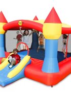Happy Hop Saltea gonflabila Super Castel cu tobogan spatiu pentru sarituri i parasolar detasabil