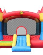 Happy Hop Saltea gonflabila Super Castel cu tobogan spatiu pentru sarituri i parasolar detasabil