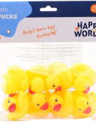 Happy World Set 8 ratuste din cauciuc pentru baie 5.5x5.5x4 cm