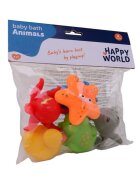 Happy World Set jucarii de baie din cauciuc 6 buc 6 luni+ multicolor