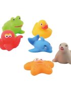 Happy World Set jucarii de baie din cauciuc 6 buc 6 luni+ multicolor