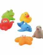 Happy World Set jucarii de baie din cauciuc 6 buc 6 luni+ multicolor
