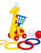 Hashtag Toys Set de aruncare cu inele pentru copii Girafa 3 in 1
