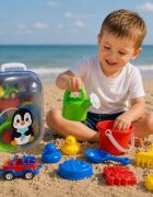 Hashtag Toys Set micul calator rucsac albastru pentru nisip