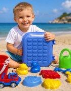 Hashtag Toys Set micul calator rucsac albastru pentru nisip
