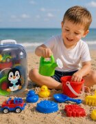 Hashtag Toys Set micul calator rucsac albastru pentru nisip