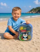 Hashtag Toys Set micul calator rucsac albastru pentru nisip