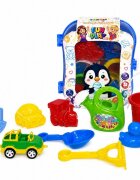 Hashtag Toys Set micul calator rucsac albastru pentru nisip