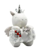 Hausmann (A-Haberkorn) Paturica pufoasa cu jucarie TOY unicorn 25cm Hausmann