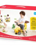 Hola Avion interactiv 4 in 1 ride on si maner de impingere banana
