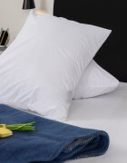 Homibon Fata de perna impermeabila cu fermoar Alb 50x70 cm lavabila la masina bumbac cu membrana TPU