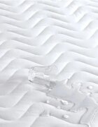 Homibon Protectie impermeabila matlasata Premium pentru saltea Alb 160x200 cm anti acarieni lavabila la masina bumbac cu membrana TPU