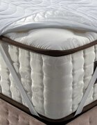 Homibon Protectie impermeabila matlasata Premium pentru saltea Alb 200x200 cm anti acarieni lavabila la masina bumbac cu membrana TPU