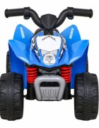 Honda Atv electric pentru copii 250X TRX 64x38x43 cm albastru 30W cu panou audio lumini scaun piele si pedala acceleratie