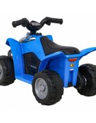 Honda Atv electric pentru copii 250X TRX 64x38x43 cm albastru 30W cu panou audio lumini scaun piele si pedala acceleratie