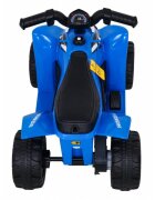 Honda Atv electric pentru copii 250X TRX 64x38x43 cm albastru 30W cu panou audio lumini scaun piele si pedala acceleratie