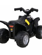 Honda Atv electric pentru copii 250X TRX 64x38x43 cm negru 30W cu panou audio lumini scaun piele si pedala acceleratie
