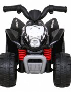 Honda Atv electric pentru copii 250X TRX 64x38x43 cm negru 30W cu panou audio lumini scaun piele si pedala acceleratie