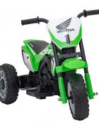 Honda Motocicleta electrica pentru copii CRF 450R 70x41x50 cm verde 30W cu sunete si panou audio