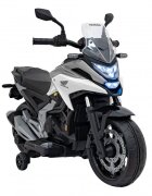 Honda Motocicleta electrica pentru copii NC750X alb 70W cu lumini sunete si panou audio 103x41x74 cm