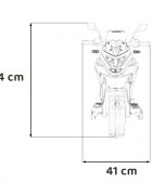 Honda Motocicleta electrica pentru copii NC750X alb 70W cu lumini sunete si panou audio 103x41x74 cm