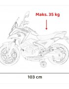 Honda Motocicleta electrica pentru copii NC750X galben 70W cu lumini sunete si panou audio 103x41x74 cm
