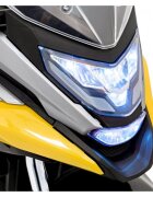 Honda Motocicleta electrica pentru copii NC750X galben 70W cu lumini sunete si panou audio 103x41x74 cm