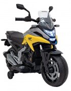 Honda Motocicleta electrica pentru copii NC750X galben 70W cu lumini sunete si panou audio 103x41x74 cm